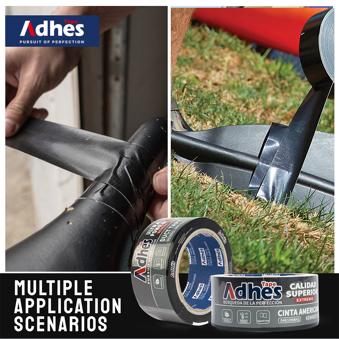 ADHES Duct Tape Black 1.88 Inch x 35 Yards Application