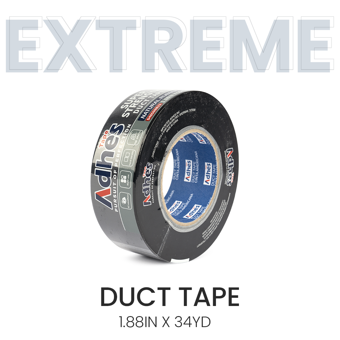 ADHES Duct Tape Black 1.88 Inch x 35 Yards Close Shot