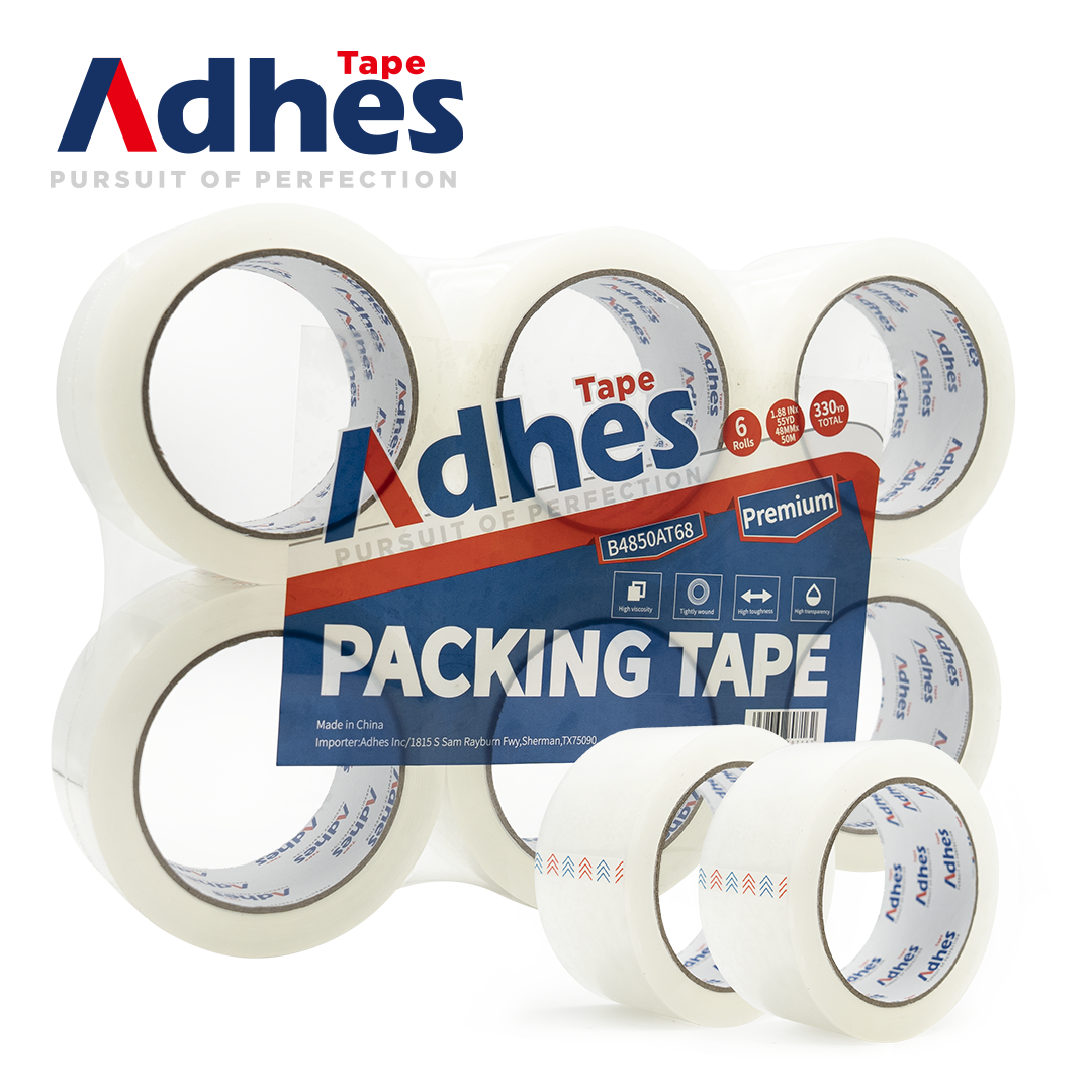 ADHES Heavy Clear Tape For Packing 6 Rolles
