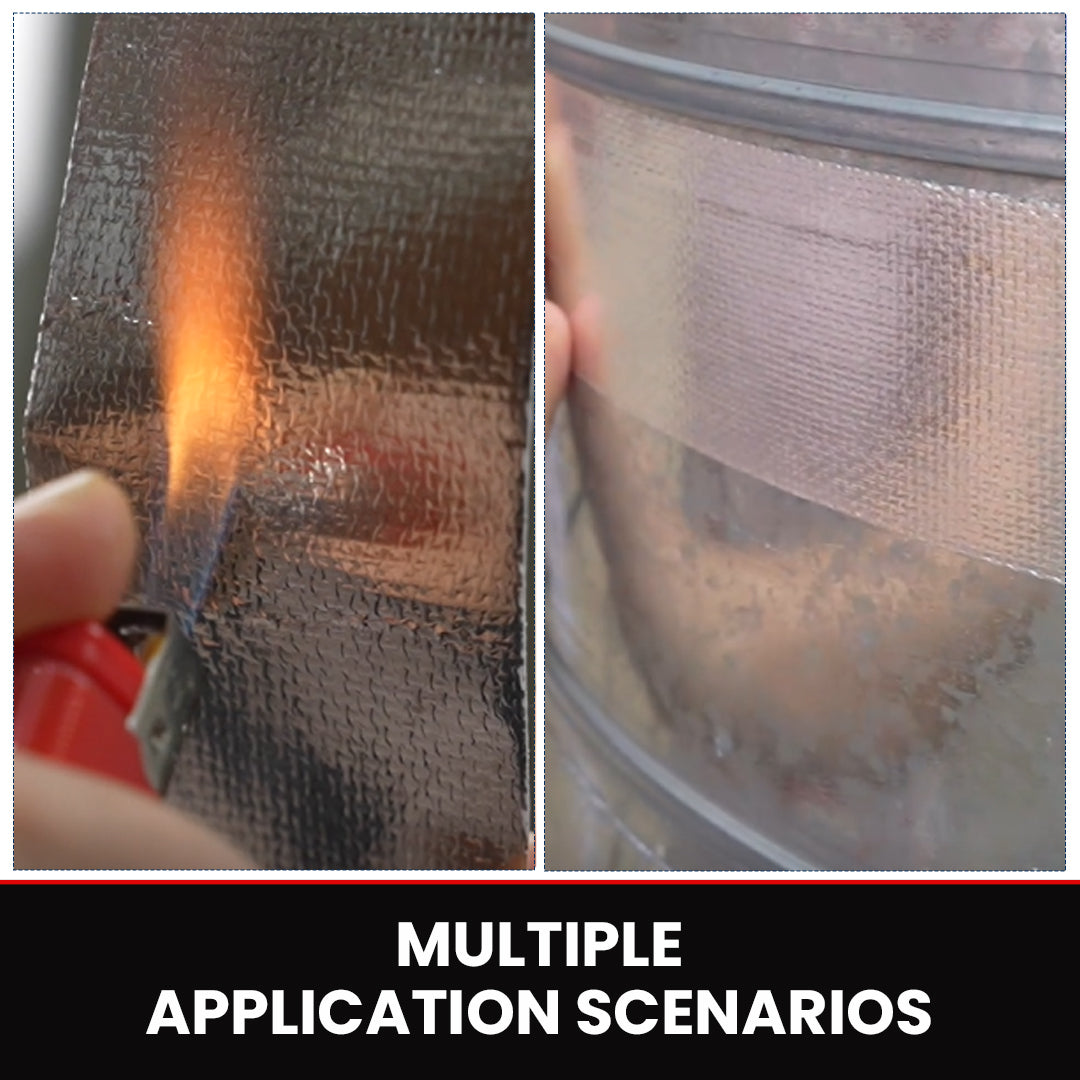 ADHES Professional Glass Fiber Aluminum Foil Tape Application