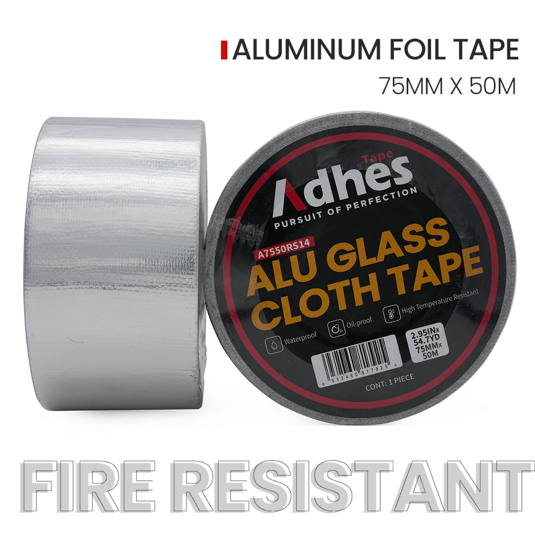 ADHES Professional Glass Fiber Aluminum Foil Tape Close Shot