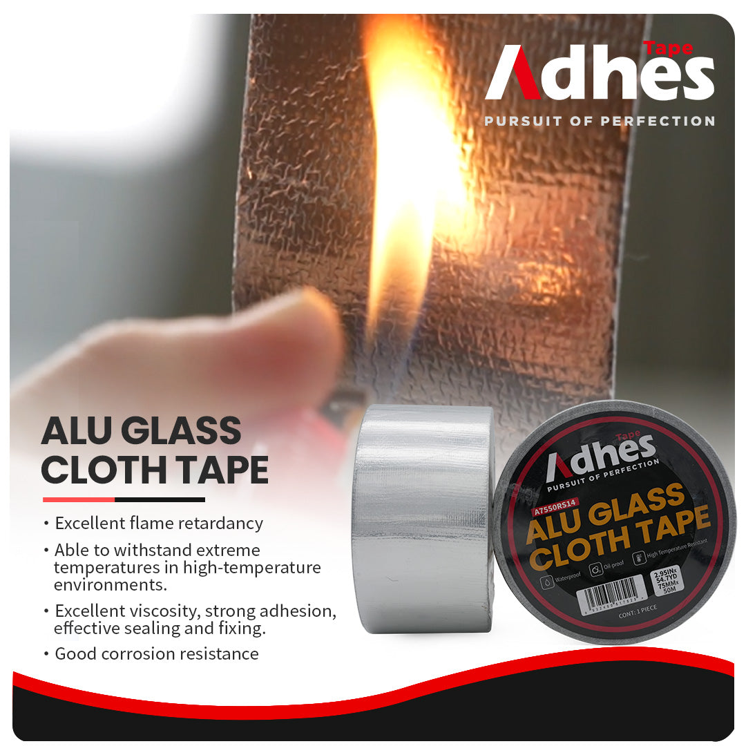 ADHES Professional Glass Fiber Aluminum Foil Tape Feature Details