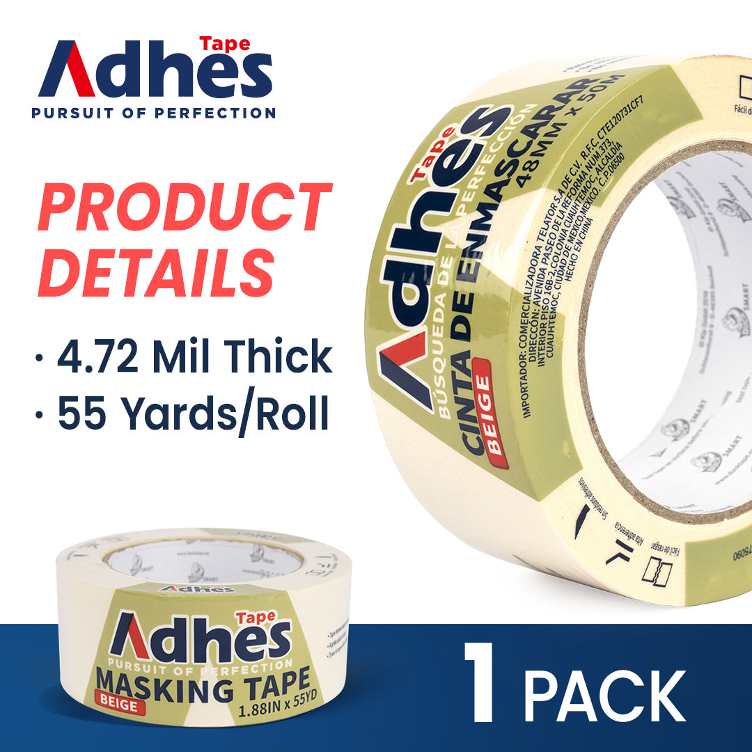 ADHES General Yellow Painters Tape Yellow Masking Tape