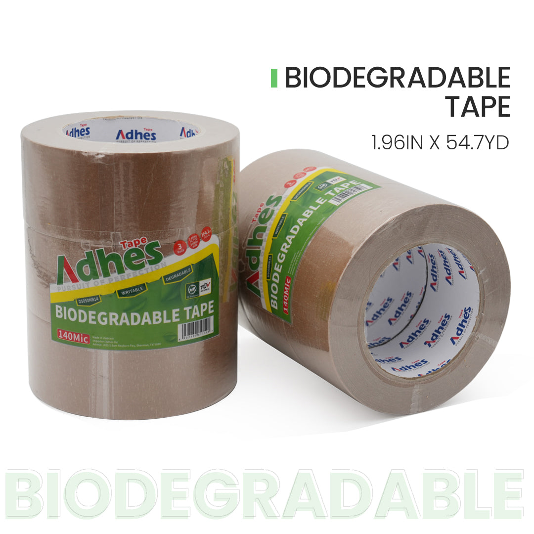 ADHES Biodegradable Kraft Paper Tape 2 inch x 55 Yards Size