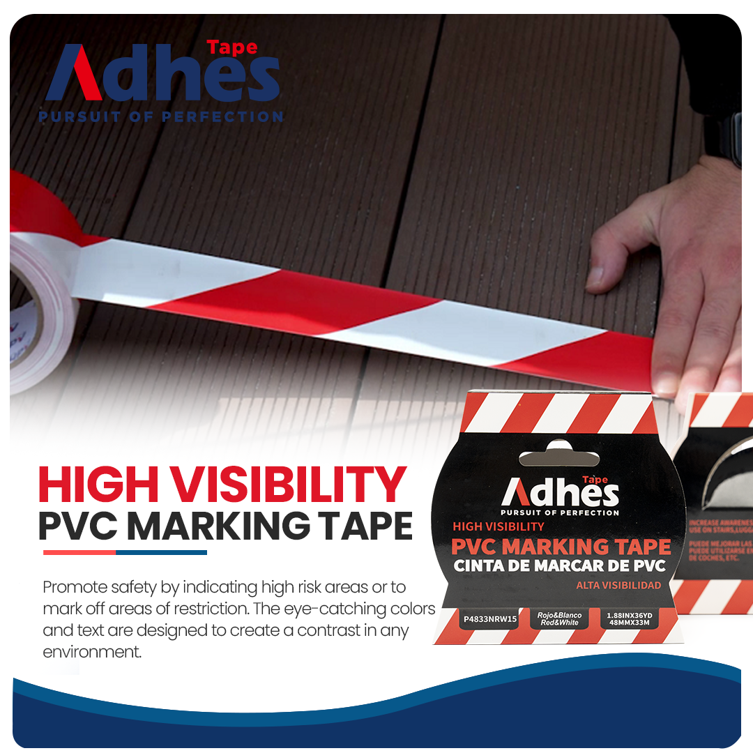 Red High Visibility PVC Marking Tape