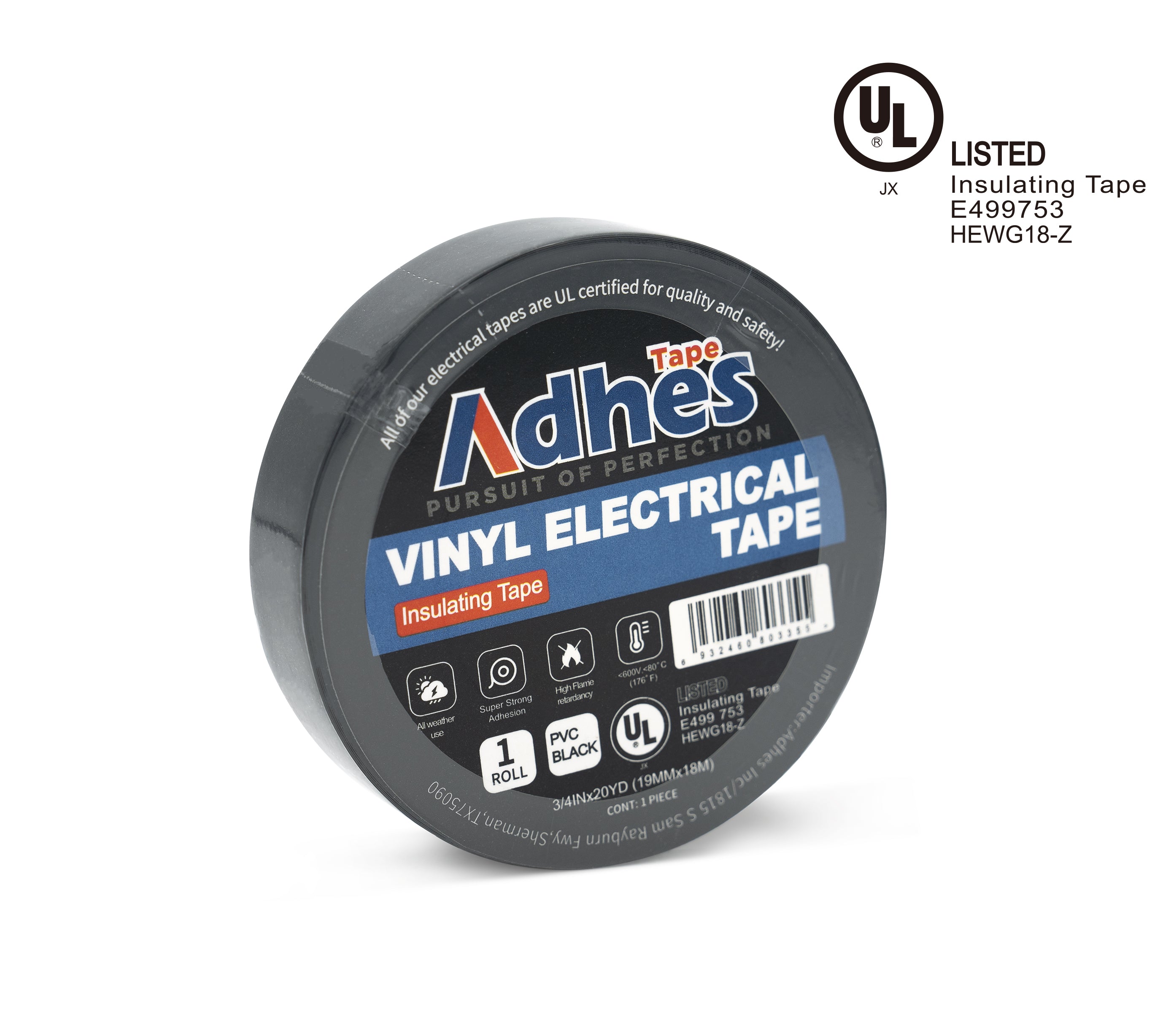 PVC Electrical Tape Natural Rubber Black Insulation Tape