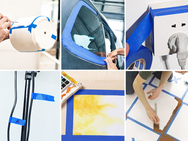 ADHES Blue Painters Tape Blue Tape,  Masking Tape Paint Tape for Walls, UV Anti,14 Days Clean Remove